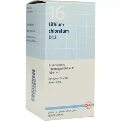 BIOCHEMIE DHU 16 Lithium chloratum D 12 tabletter, 420 stk