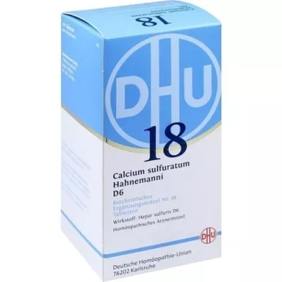 BIOCHEMIE DHU 18 Calcium sulphuratum D 6 Tabletter, 420 Kapsler