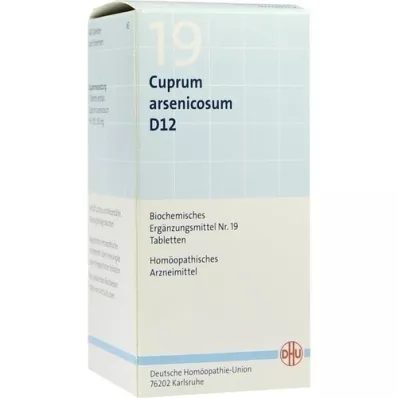 BIOCHEMIE DHU 19 Cuprum arsenicosum D 12 tabletter, 420 kapsler