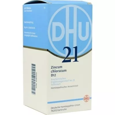 BIOCHEMIE DHU 21 Zincum chloratum D 12 tabletter, 420 kapsler