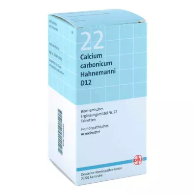 BIOCHEMIE DHU 22 Calcium carbonicum D 12 Tabletter, 420 Kapsler BIOCHEMIE DHU 22 Calcium carbonicum D 12 Tabletter, 420 Kapsler