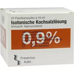 KOCHSALZLÖSUNG 0,9% Pl.Fresenius injektionsopløsning, 20X10 ml