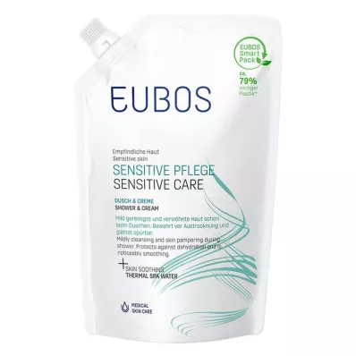 EUBOS SENSITIVE Bruser &amp; Creme-refill, 400 ml