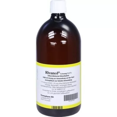 RIVANOL Opløsning 0,1%, 1000 ml