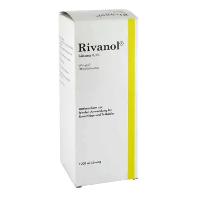 RIVANOL Opløsning 0,1%, 1000 ml RIVANOL Opløsning 0,1%, 1000 ml