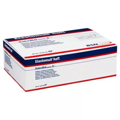 ELASTOMULL selvklæbende 8 cmx20 m fikseringsbandage, 6 stk
