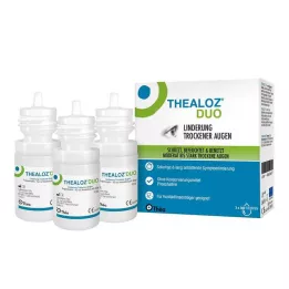 THEALOZ Duo øjendråber, 3X10 ml