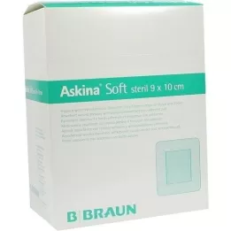 ASKINA Blød sårbandage 9x10 cm steril, 50 stk