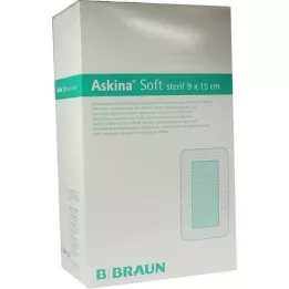 ASKINA Blød sårbandage 9x15 cm steril, 40 stk