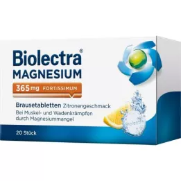 BIOLECTRA Magnesium 365 mg fortissimum citron, 20 stk