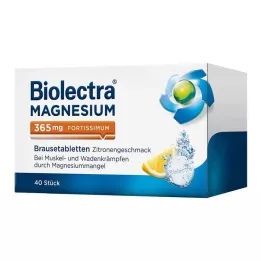 BIOLECTRA Magnesium 365 mg fortissimum citron, 40 stk