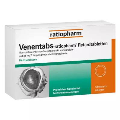 VENENTABS-ratiopharm depottabletter, 100 stk VENENTABS-ratiopharm depottabletter, 100 stk