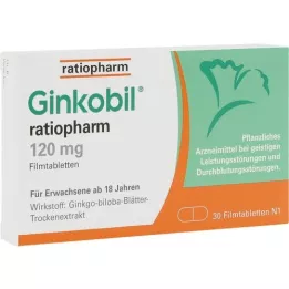 GINKOBIL-ratiopharm 120 mg filmovertrukne tabletter, 30 stk