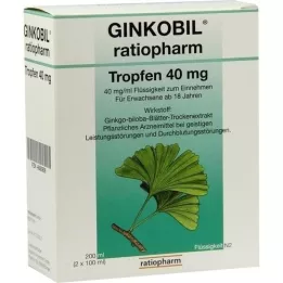 GINKOBIL-ratiopharm dråber 40 mg, 200 ml