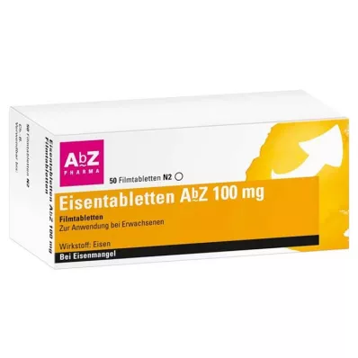 EISENTABLETTEN AbZ 100 mg filmovertrukne tabletter, 50 stk