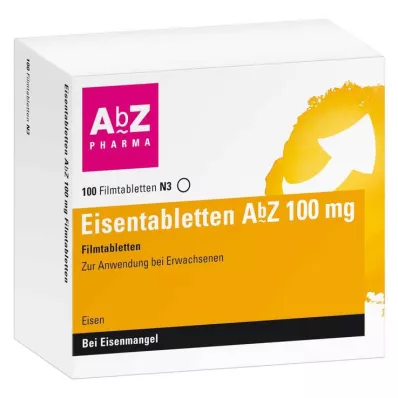 EISENTABLETTEN AbZ 100 mg filmovertrukne tabletter, 100 stk EISENTABLETTEN AbZ 100 mg filmovertrukne tabletter, 100 stk