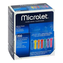 MICROLET Farvede lancetter, 200 stk