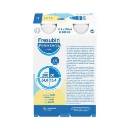 FRESUBIN PROTEIN Energi DRINK Vaniljekolbe, 4X200 ml