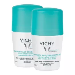 VICHY DEO Roll-on antiperspirant 48h dobbeltpakke, 2X50 ml