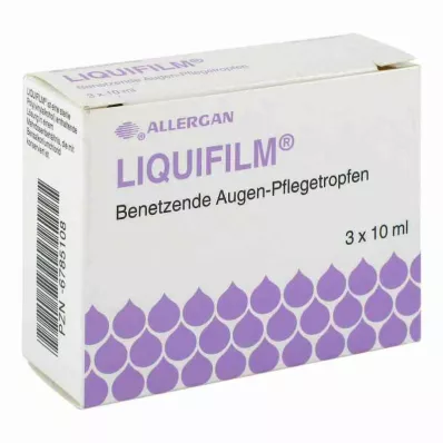LIQUIFILM Fugtende øjendråber, 3X10 ml