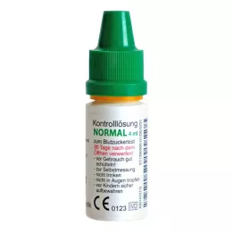 GLUCO TEST Plus kontrolopløsning normal, 4 ml