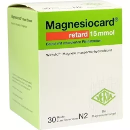 MAGNESIOCARD retard 15 mmol pose m.ret.filmtabl., 30 stk