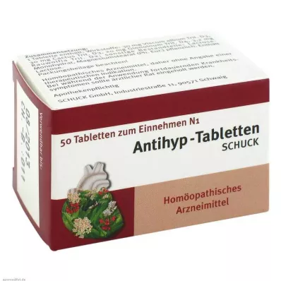 ANTIHYP Tabletter Schuck, 50 stk