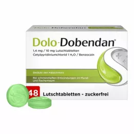 DOLO-DOBENDAN 1,4 mg/10 mg sugetabletter, 48 stk