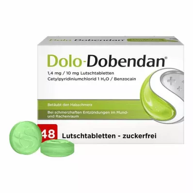 DOLO-DOBENDAN 1,4 mg/10 mg sugetabletter, 48 stk