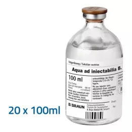 AQUA AD injectabilia injektionsvæske, opløsning, 20X100 ml