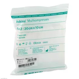 ASKINA Gazekompresser 10x20 cm sterile, 5X2 stk