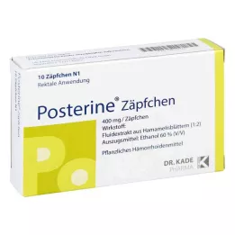 POSTERINE Suppositorier, 10 stk