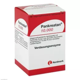 PANKREATAN 10.000 gastro-resistente hårde kapsler, 50 stk
