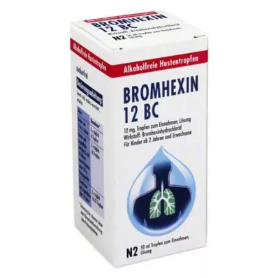BROMHEXIN 12 BC Orale dråber, 50 ml