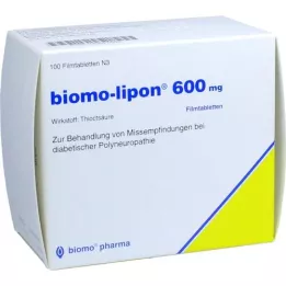BIOMO-lipon 600 mg filmovertrukne tabletter, 100 stk