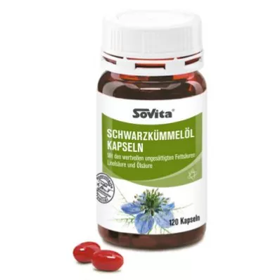 SOVITA Kapsler med sort spidskommenolie, 120 kapsler
