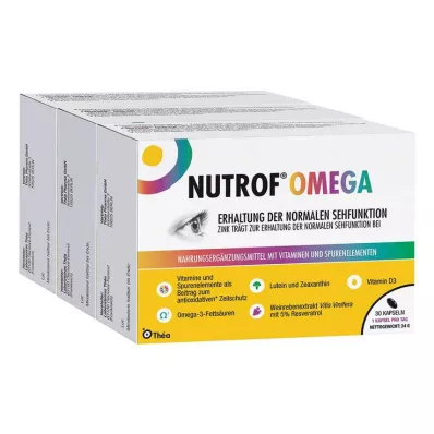 NUTROF Omega-kapsler, 3X30 stk