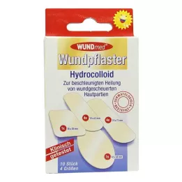 WUNDPFLASTER Hydrokolloid 4 størrelser, 10 stk