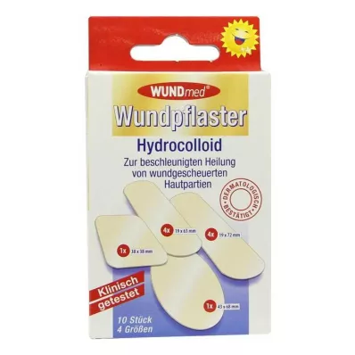 WUNDPFLASTER Hydrokolloid 4 størrelser, 10 stk WUNDPFLASTER Hydrokolloid 4 størrelser, 10 stk