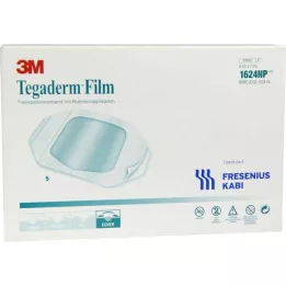 TEGADERM Film 6x7 cm 1624NP, 5 stk