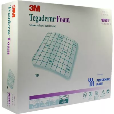 Tegaderm Skum FK 10x10cm 90601, 10 stk