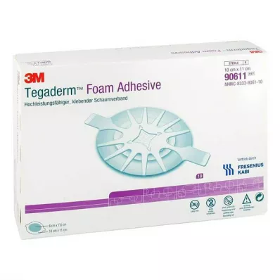 TEGADERM Skumklæber FK 10x11 cm oval 90611, 10 stk
