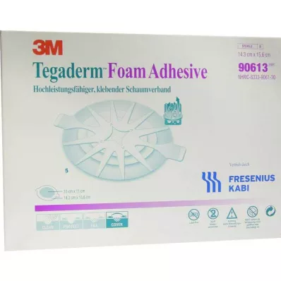 Tegaderm Skumlim FK 14,3x15,6cm oval 90613, 5 stk