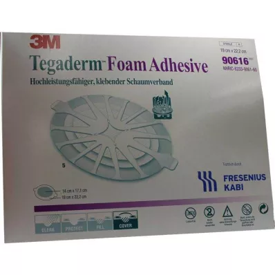 TEGADERM Skumklæber FK 19x22,2 cm oval 90616, 5 stk