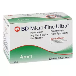 BD MICRO-FINE+ 4 pennenåle 0,23x4 mm, 100 stk