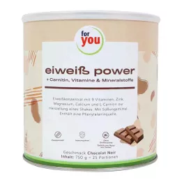 FOR YOU eiweiß power chokoladepulver, 750 g