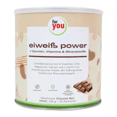 FOR YOU eiweiß power chokoladepulver, 750 g