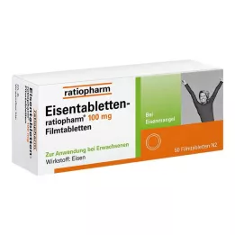 EISENTABLETTEN-ratiopharm 100 mg filmovertrukne tabletter, 50 stk