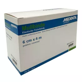 MULLBINDEN elast.6 cmx4 m, 20 stk