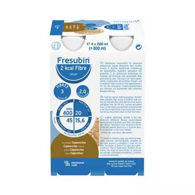 FRESUBIN 2 kcal Fibre DRINK Cappuccino drikkeflaske, 24X200 ml